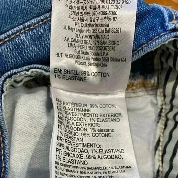 Roxy Quiksilver Comino Blue Lagoon Denim Shorts NWT 27 - Picture 10 of 10